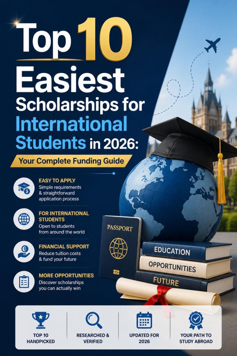 Top 10 Easiest Scholarships for International Students in 2026: Your Complete Funding Guide