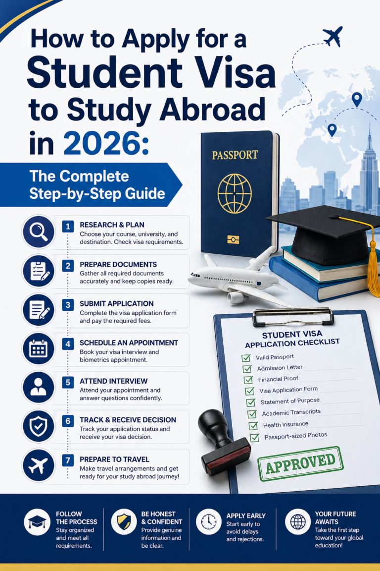 How to Apply for a Student Visa to Study Abroad in 2026: The Complete Step-by-Step Guide