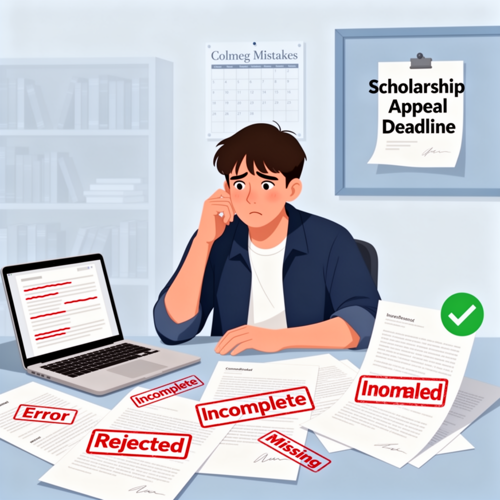 Illustration of Common Mistakes in Scholarship Appeal Letters: Avoid These Costly Errors