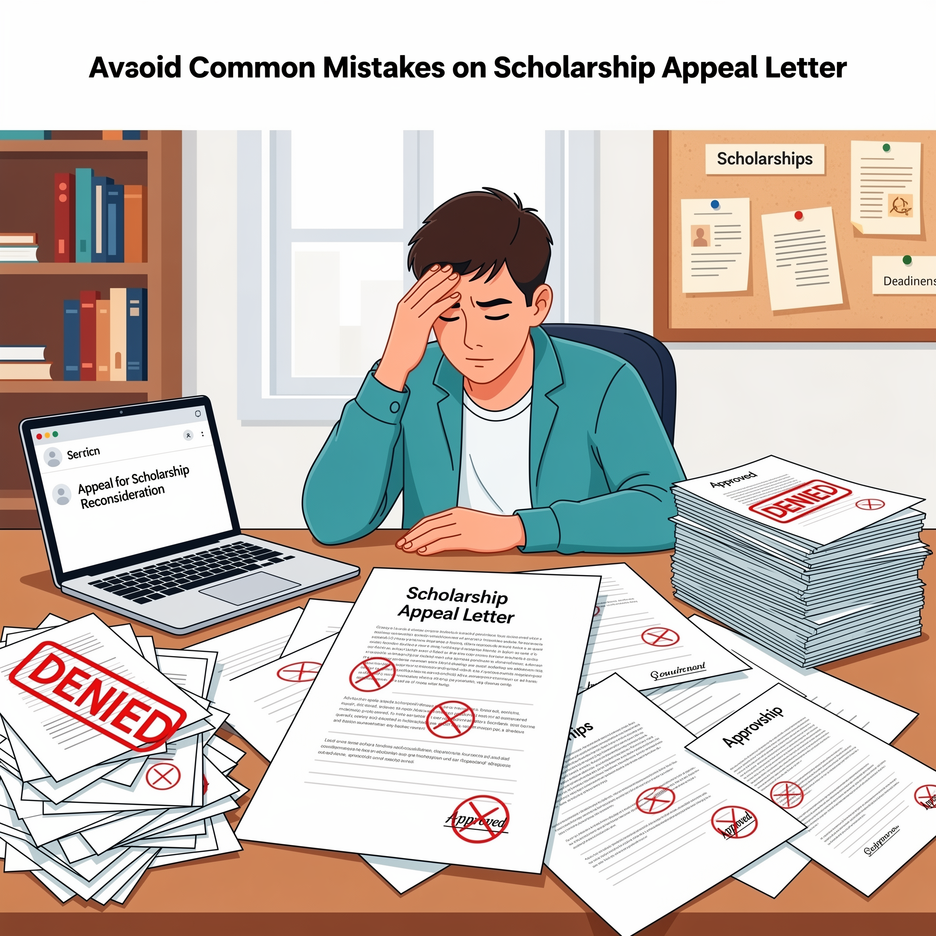 Illustration of Common Mistakes in Scholarship Appeal Letters: Avoid These Costly Errors